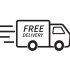 Free delivery truck icon. Fast shipping. Design for website and mobile apps. Vector illustration.